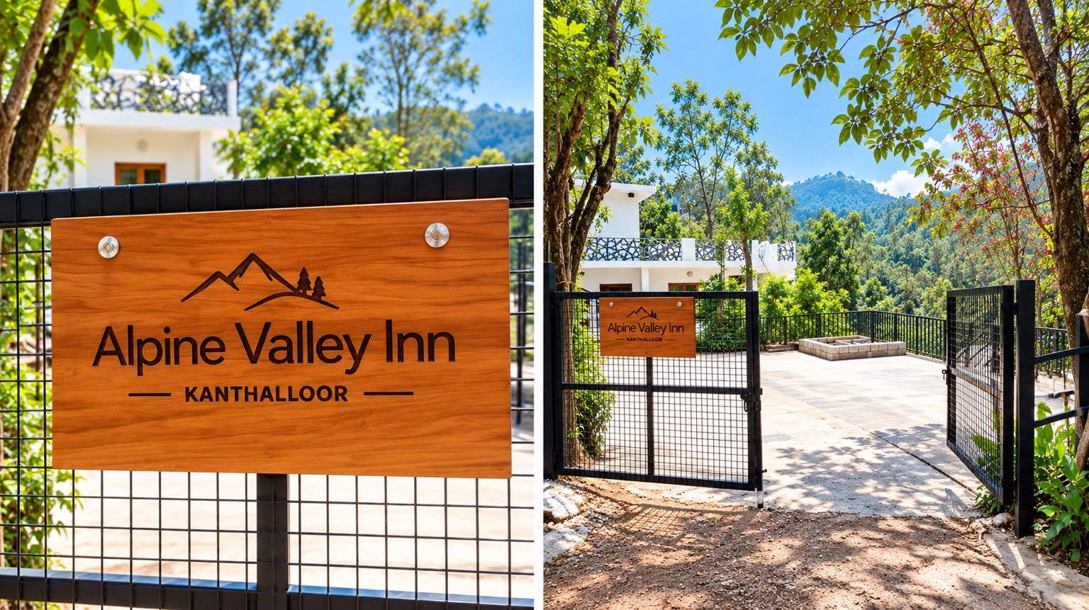 Alpine Valley Inn entrance and sign